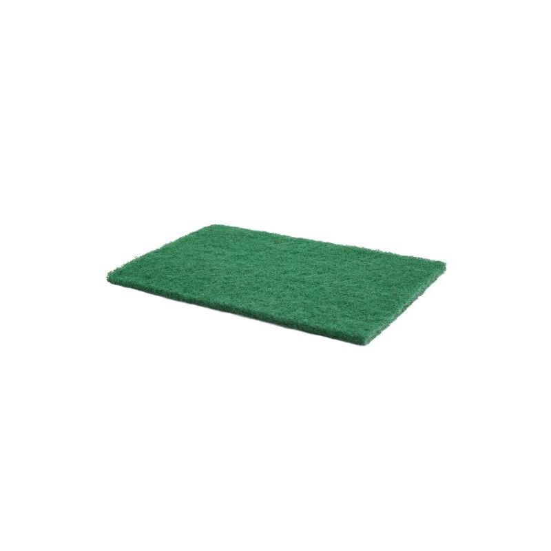 Tampon abrasif vert 15x23cm - Pqt de 10 Tampon abrasif vert 15x23cm - Pqt de 10