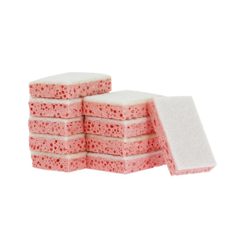 Tampon blanc sur éponge 110 x70mm Bleu - Sachet de 10 Tampon blanc sur éponge 110 x70mm Bleu - Sachet de 10