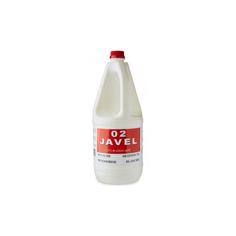 Javel liquide 2,6% - Bidon 2L Javel liquide 2,6% - Bidon 2L