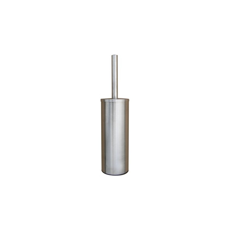 Porte balayette + brosse noire WC INOX Brossé Porte balayette + brosse noire WC INOX Brossé