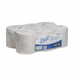 Essuie-mains 1 pli ouate blanc 350m SCOTT ECOLABEL - Colis 6 rlx