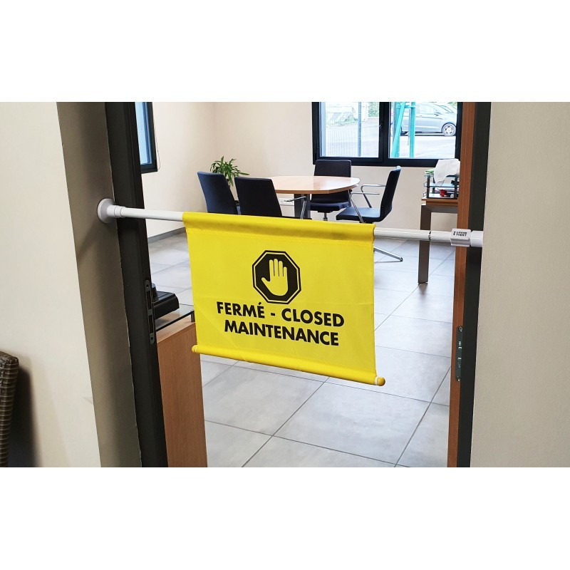 Drapeau de signalisation sur barre extensible Drapeau de signalisation sur barre extensible