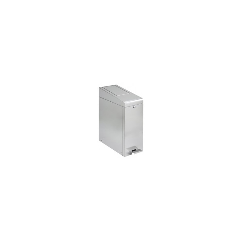 Poubelle hygiène féminine à pédale BRINOX en inox brossé 45L Poubelle hygiène féminine à pédale BRINOX en inox brossé 45L