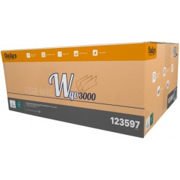 WGO 3000 Essuie-mains W p.ouate Ecolabel blanc 23.5x32 - Ct 3000 fts