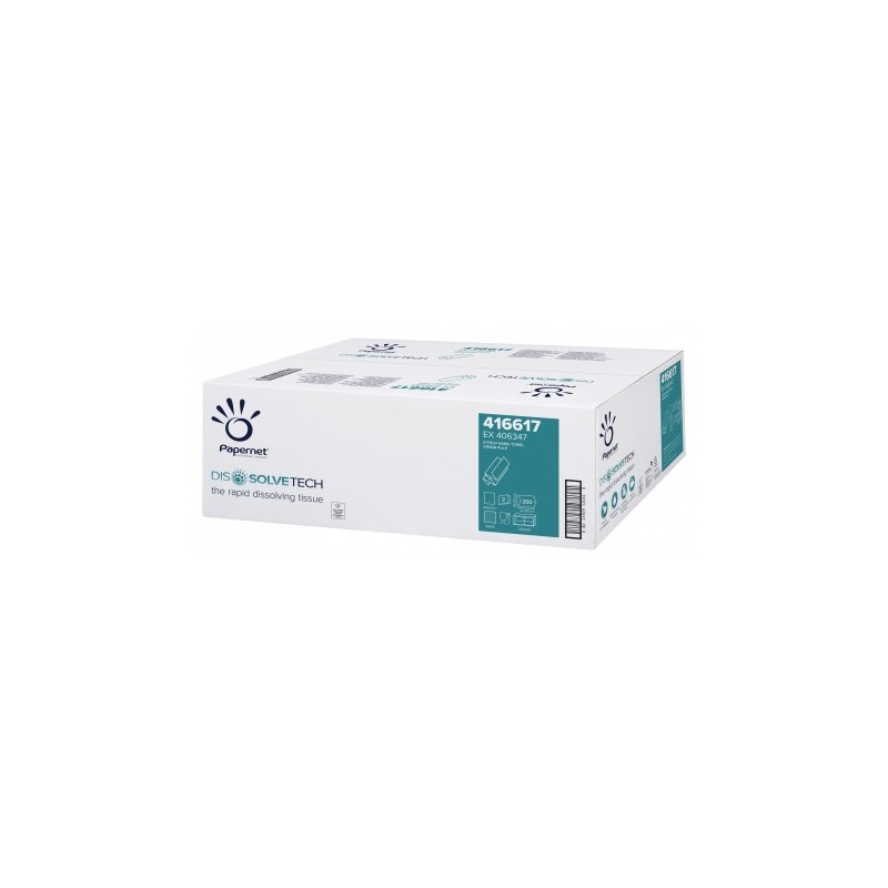 EMP 2 pl. g/c en Z pure ouate DISSOLVETECH 20x24cm - Ct de 4000 EMP 2 pl. g/c en Z pure ouate DISSOLVETECH 20x24cm - Ct de 4000