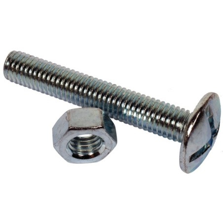 BOULON POELIER 8X50 ZINGUE 4.8 BOITE DE 100