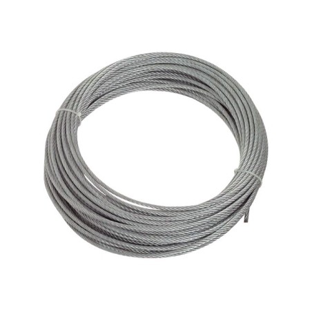 CABLE ACIER GALVA Ø2MM 7x7 (LE METRE)