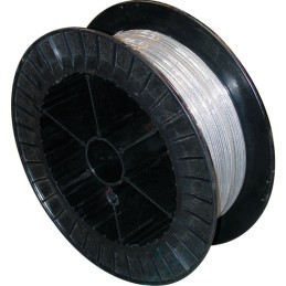 CABLE ACIER GALVA 7X7 3X2 MM ENROBE PVC BOBINE DE 200 METRES