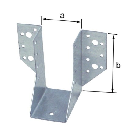 SUPPORT U 32X144X2mm   GALVANISATION SENZIMER