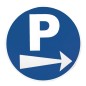 SIGNALETIQUE "PARKING FLECHE A DROITE" SIGNALETIQUE "PARKING FLECHE A DROITE"
