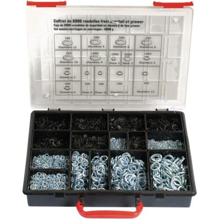 RONDELLES GROWER ET EVENTAIL ZINGUE COFFRET DE 6900 PIECES