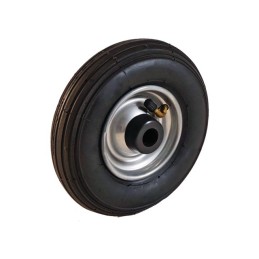 ROUE GONFLABLE CORPS TOLE 400X100 MM 4.00-8 ALESAGE 25 MM
