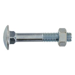 BOULON TETE RONDE COLLET CARRE 7X60 ZINGUE 4.8 BOITE DE 50
