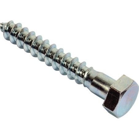 TIREFOND TETE HEXAGONALE 12X80 ZINGUE (BLISTER DE 5)