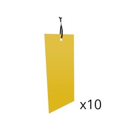 PLAQUES ENGLUEES JAUNES (x10)