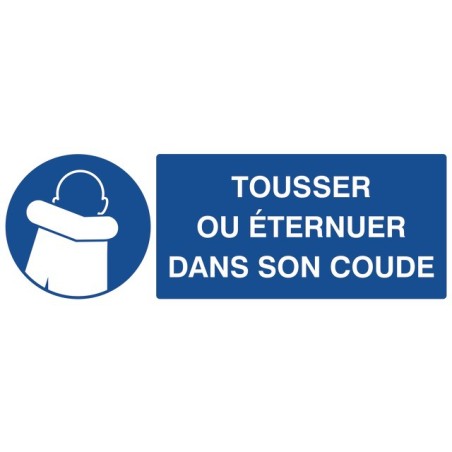 TOUSSER OU ETERNUER DANS SON COUDE/ADHESIF 330X120MM