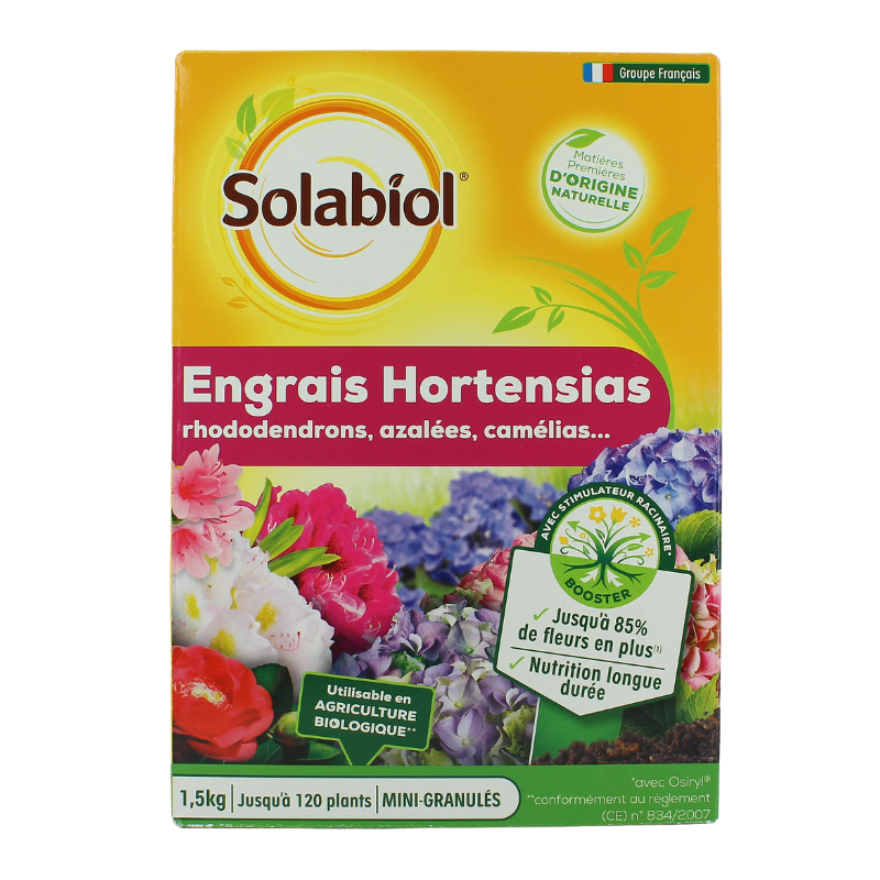 ENGRAIS HORTENSIAS 1,5 kg mini-granulés ENGRAIS HORTENSIAS 1,5 kg mini-granulés