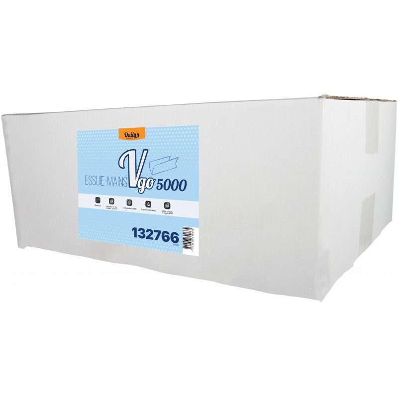EMP 2 pl. g/c en V recyclé blanc 22.5x21cm - Ct de 5000 EMP 2 pl. g/c en V recyclé blanc 22.5x21cm - Ct de 5000