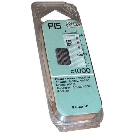 CLOUS AVEC TETE PT 15MM AGRAFEUSE 5014M 5314M BOITE DE 1000