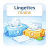 Lingettes mains