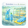 Entretien inox & vitrines