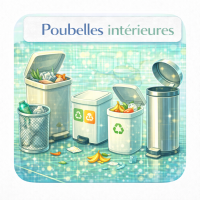 Poubelles intérieures professionnelles | Bureaux, sanitaires