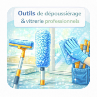 Dépoussiérage & vitrerie pro | Perches, plumeaux, raclettes | SPEIC